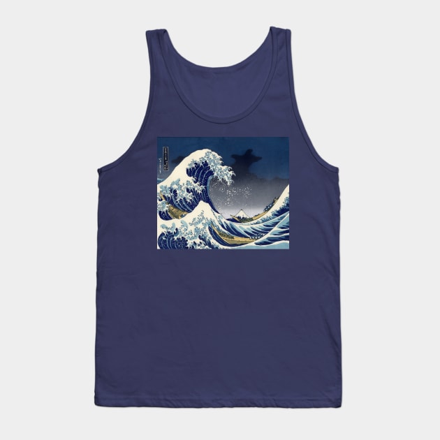 Great Wave: Kanagawa Night Tank Top by Sonder Sky